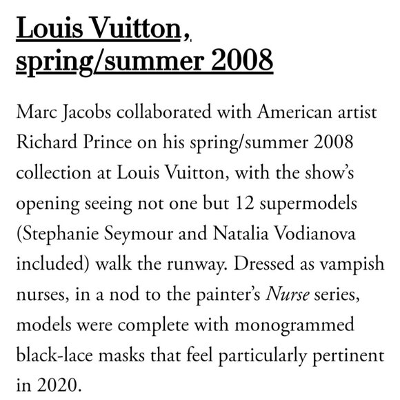 LOUIS VUITTON - EXTREMELY RARE, AUTHENTIC, ICONIC, LACE, MONOGRAM FACE MASK - Picture 16 of 16